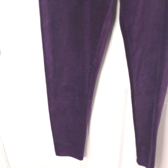 Mac & Jac Wine Ribbed Pant Size Lg - Picture 3 of 6